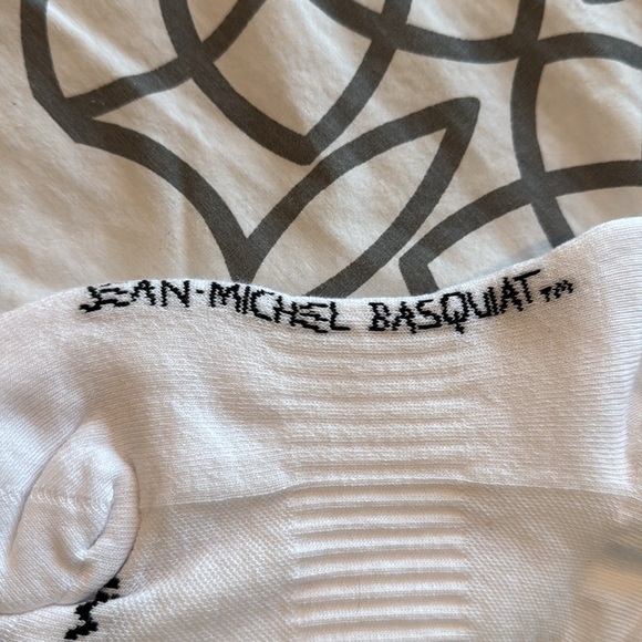 Jimmy Lion Streetwear Basquiat White Athletic Socks Men’s Size Medium - Picture 4 of 5